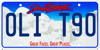 SD license plate 0LIT90