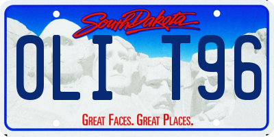 SD license plate 0LIT96