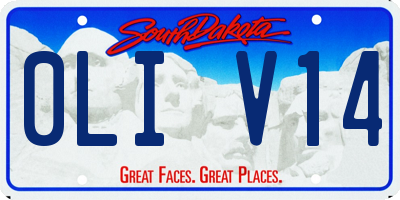 SD license plate 0LIV14