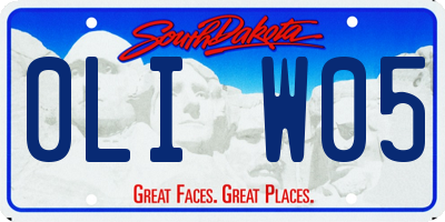 SD license plate 0LIW05