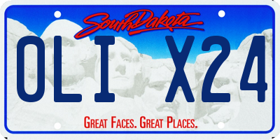SD license plate 0LIX24