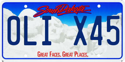 SD license plate 0LIX45