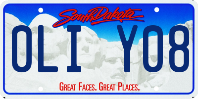 SD license plate 0LIY08