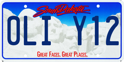 SD license plate 0LIY12