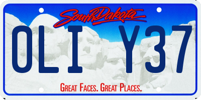 SD license plate 0LIY37