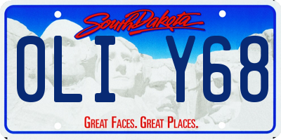 SD license plate 0LIY68