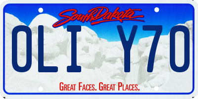 SD license plate 0LIY70