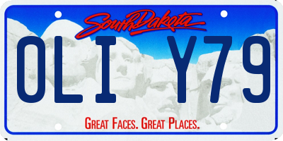 SD license plate 0LIY79
