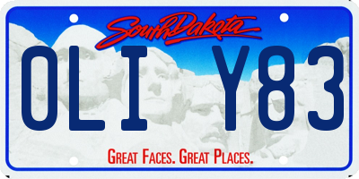SD license plate 0LIY83