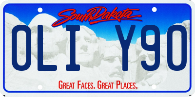 SD license plate 0LIY90