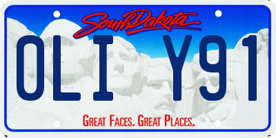 SD license plate 0LIY91