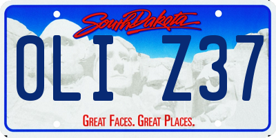 SD license plate 0LIZ37