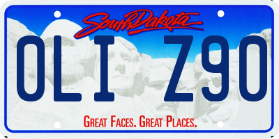 SD license plate 0LIZ90