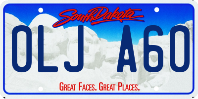 SD license plate 0LJA60