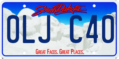 SD license plate 0LJC40