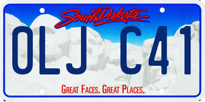 SD license plate 0LJC41