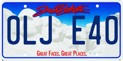SD license plate 0LJE40