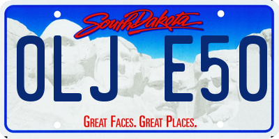 SD license plate 0LJE50