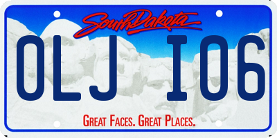 SD license plate 0LJI06