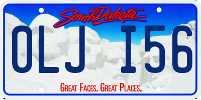 SD license plate 0LJI56