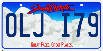 SD license plate 0LJI79