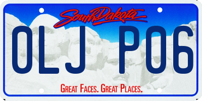 SD license plate 0LJP06