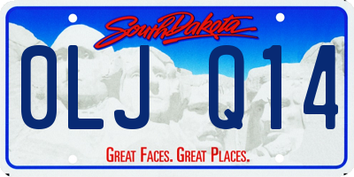 SD license plate 0LJQ14