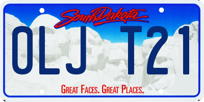 SD license plate 0LJT21