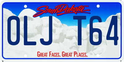 SD license plate 0LJT64