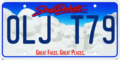 SD license plate 0LJT79