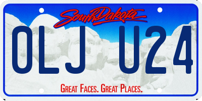 SD license plate 0LJU24