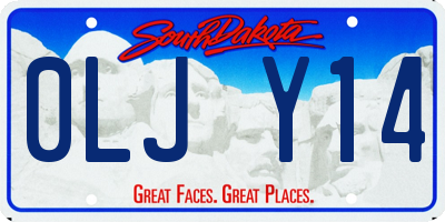 SD license plate 0LJY14