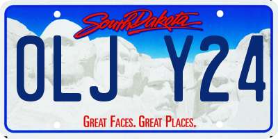 SD license plate 0LJY24