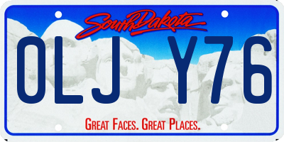 SD license plate 0LJY76