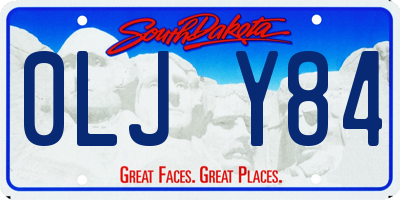 SD license plate 0LJY84