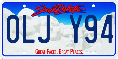 SD license plate 0LJY94