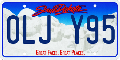 SD license plate 0LJY95