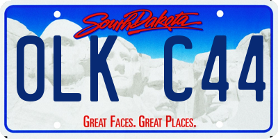 SD license plate 0LKC44