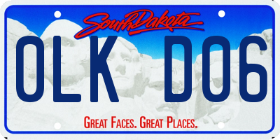 SD license plate 0LKD06