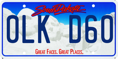SD license plate 0LKD60