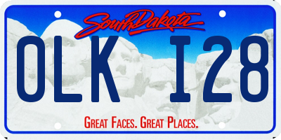 SD license plate 0LKI28