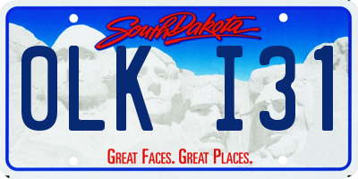 SD license plate 0LKI31