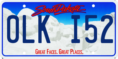 SD license plate 0LKI52
