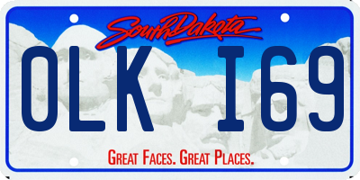 SD license plate 0LKI69