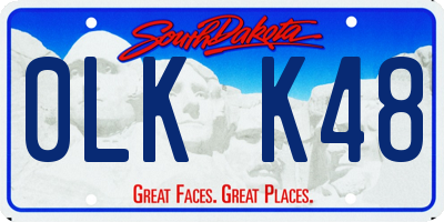 SD license plate 0LKK48