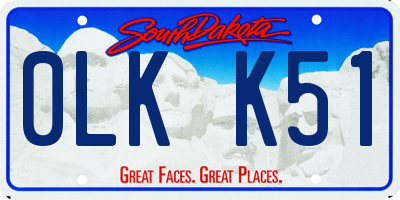 SD license plate 0LKK51