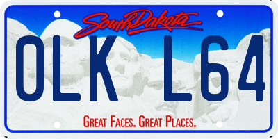 SD license plate 0LKL64
