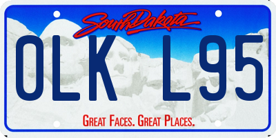 SD license plate 0LKL95