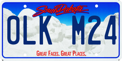 SD license plate 0LKM24