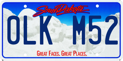 SD license plate 0LKM52